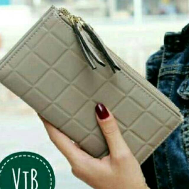 Dompet panjang fashion seri embos dompet lipat