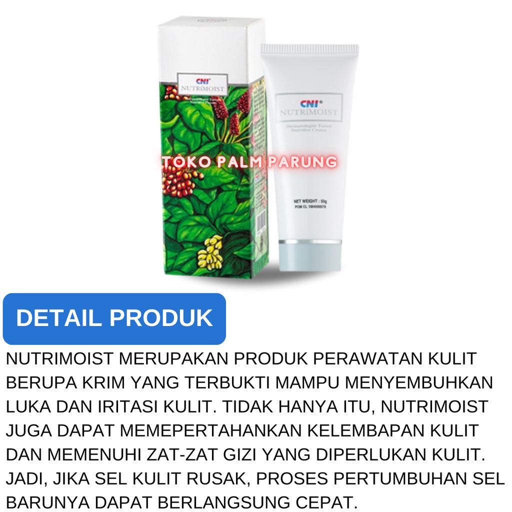 CNI Nutrimoist Asli 50gr Krim Luka Bakar Penghilang Bekas Luka Lembut Dan Halus Di Kulit