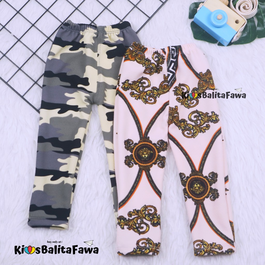 Legging Caramel uk Bayi - 7 Tahun / Celana Panjang Ketat Leging Anak Perempuan Lejing Laging Bahan Premium Motif