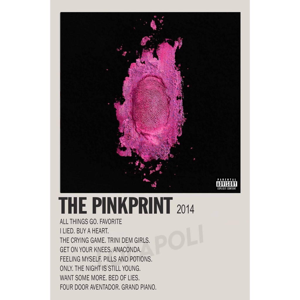 Poster Cover Album The Pinkprint - Nicki Minaj