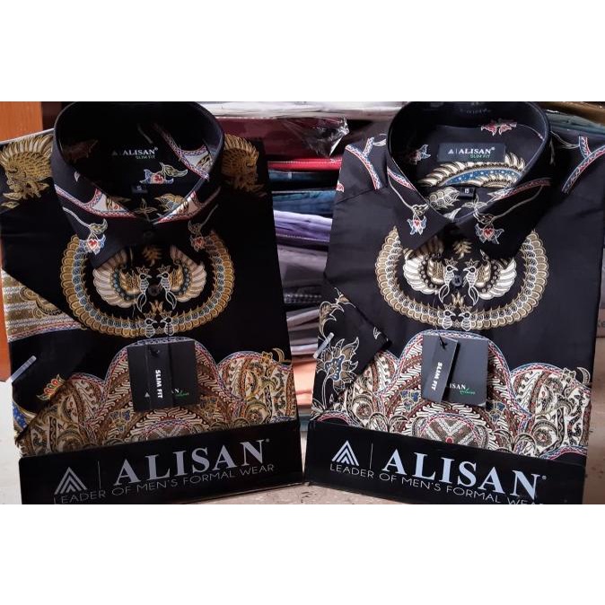 ALISAN Kemeja Batik Lengan Pendek - SLIM FIT