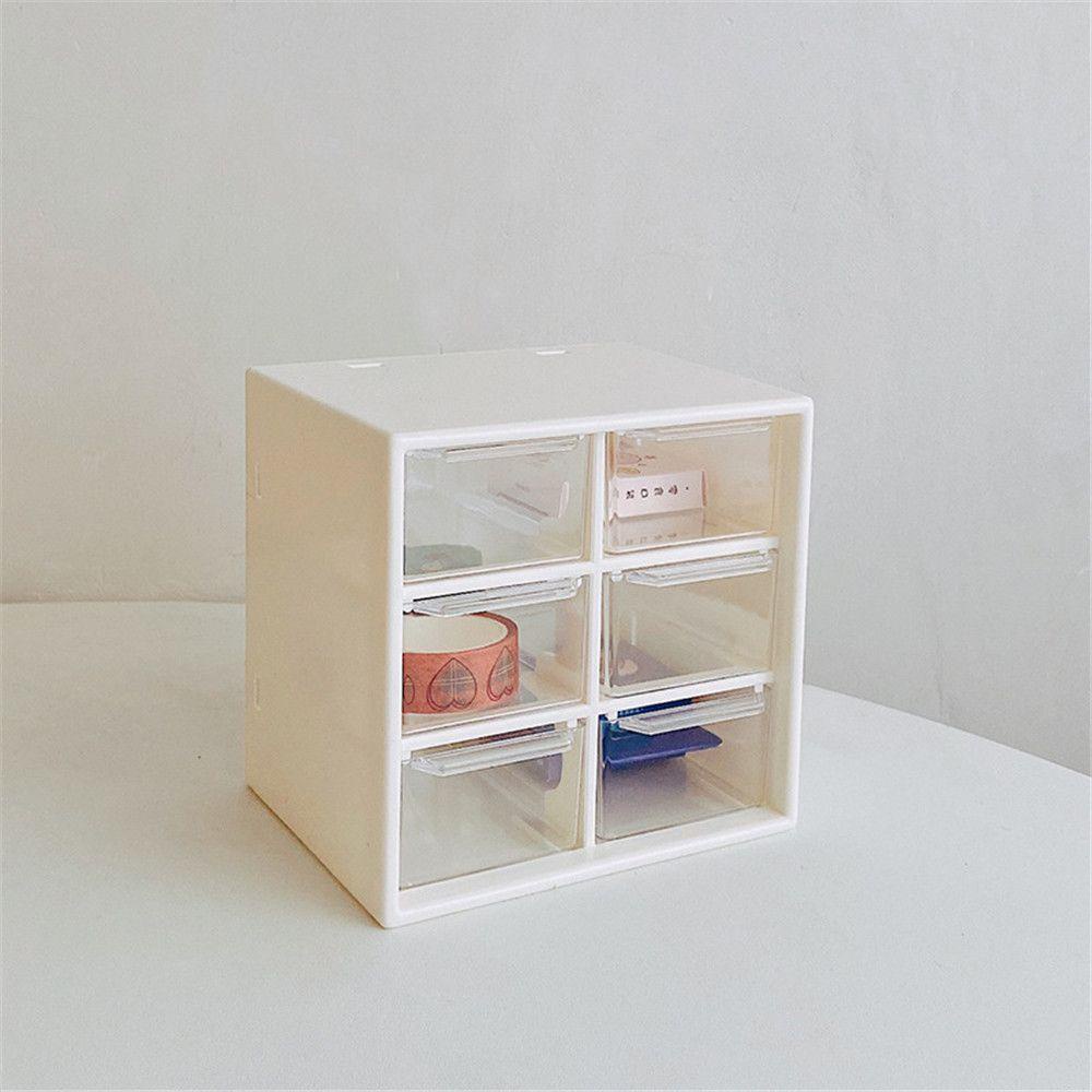 R-FLOWER Storage Box Rak Transparan Lucu Tipe Laci