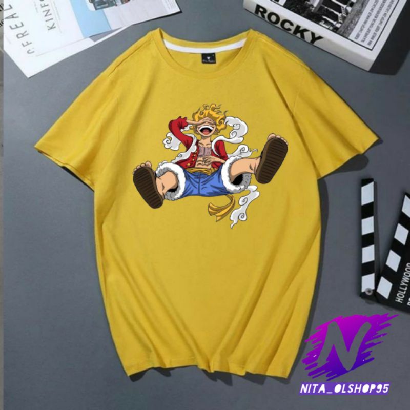 kaos one piece Luffy baju kaos Luffy gear5