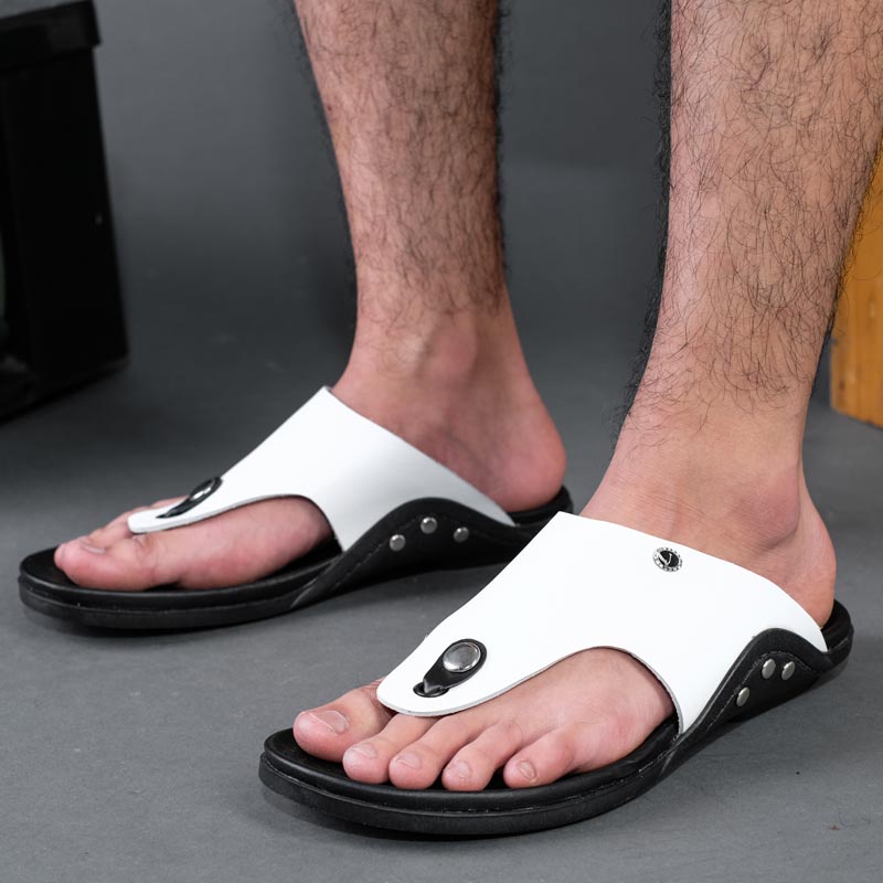 Justin Sendal Kulit Pria Original JH 30 Putih