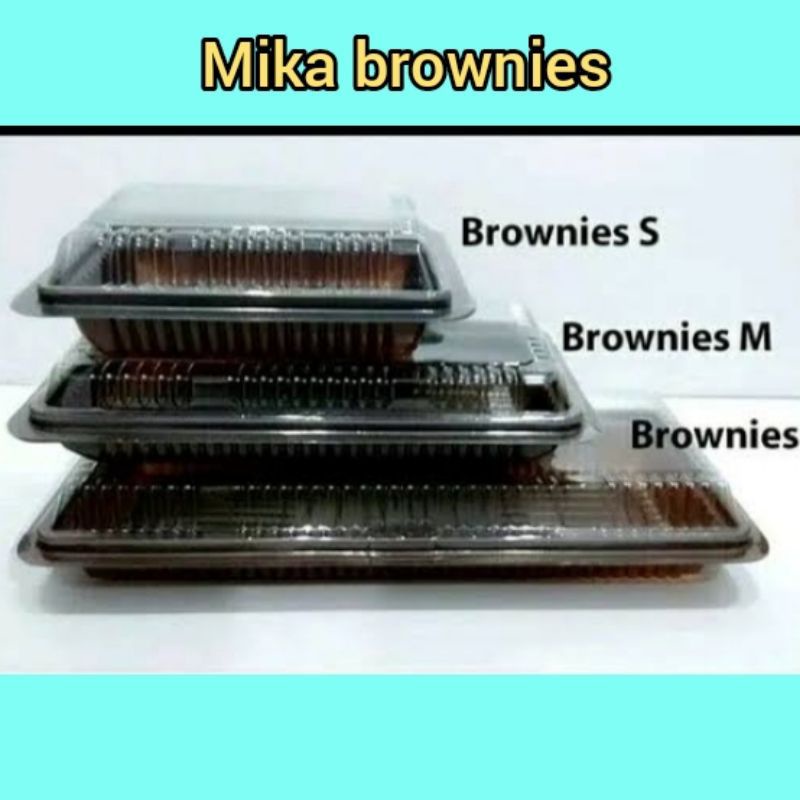 Mika Kue Brownies/Mika Kotak Kue Merk Mulia 3 Ukuran: S,M,L