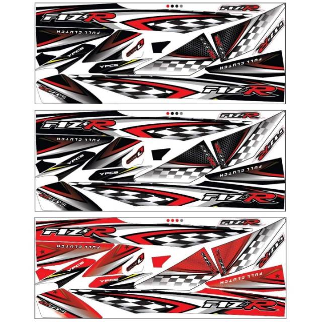 Striping F1zr Variasi Yamaha Stiker Lis Motor List Body Sticker