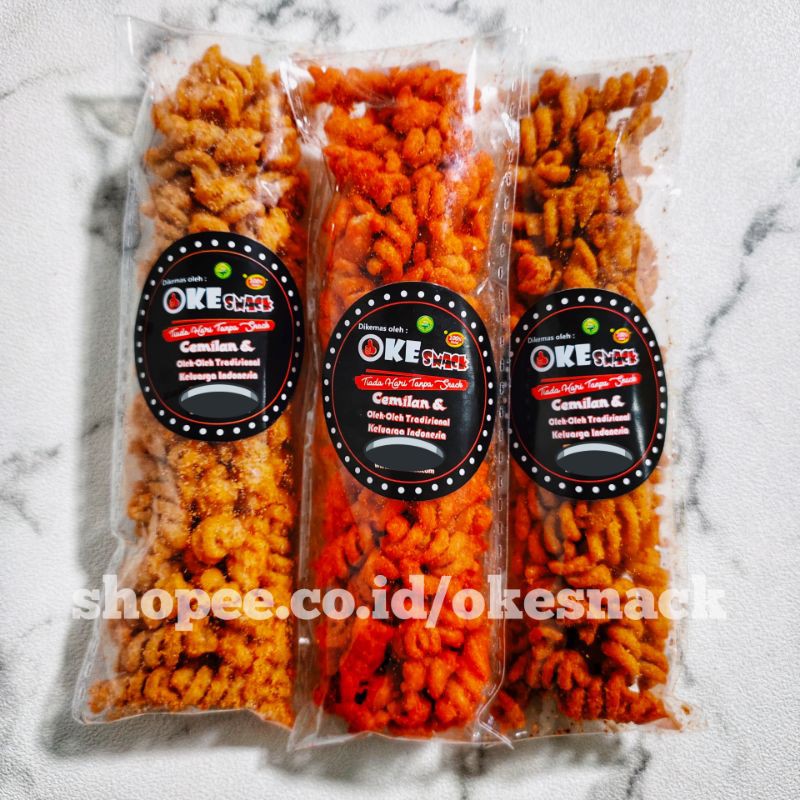 Makaroni Spiral Balado BBQ Super Pedas 36g