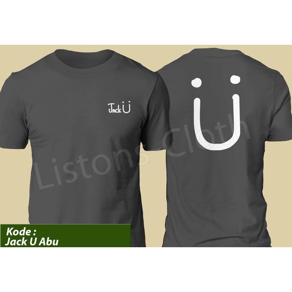 DI JUAL KAOS DJ JACK U DUA SISI ABU DWP 2017 EDM RAVE PARTY BAJU