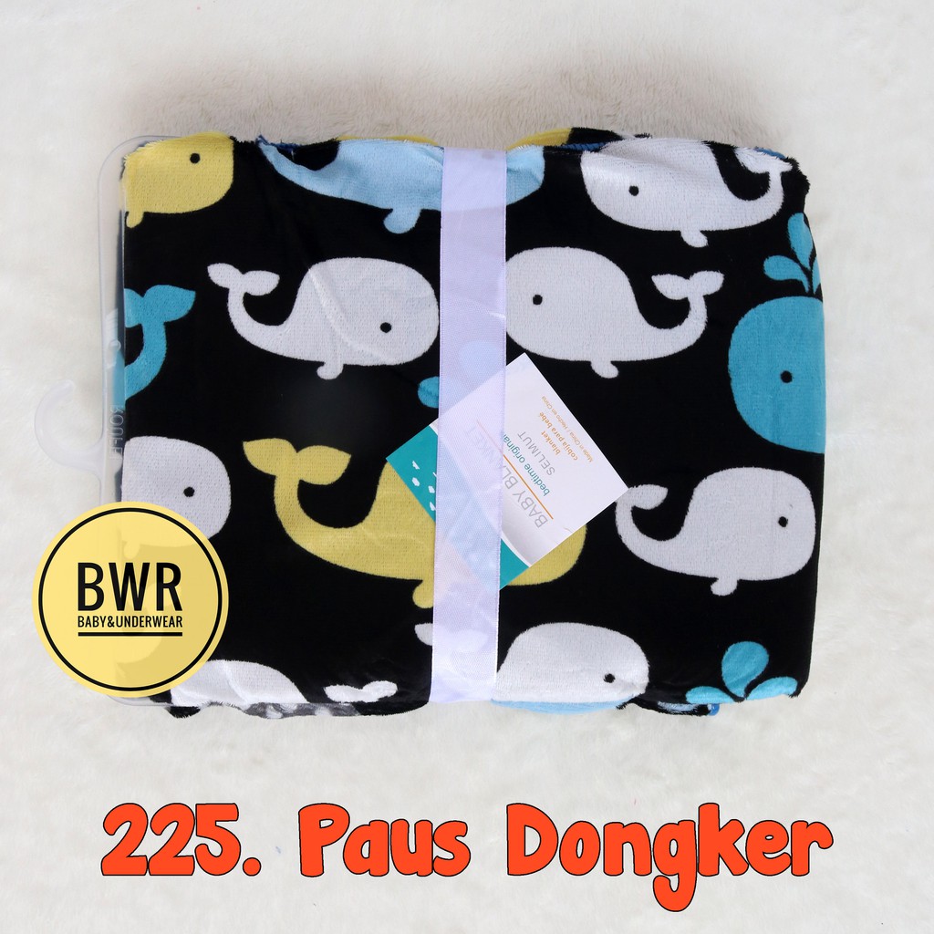 Selimut Bayi Double Flacce Animal Karakter Baby Blangket / Just To You Kolaco - IX