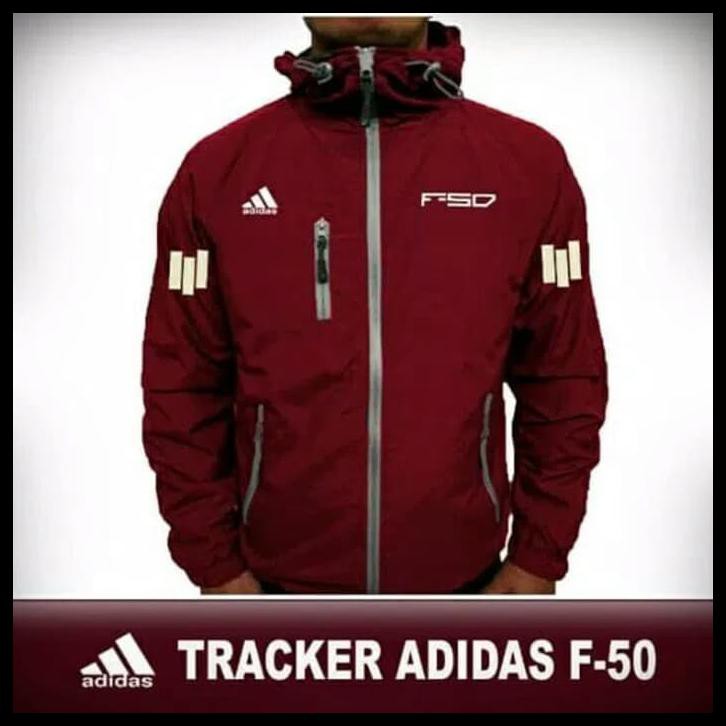 JAKET GUNUNG TRACKER ADIDAS MAROON - Navy, M TERMURAH