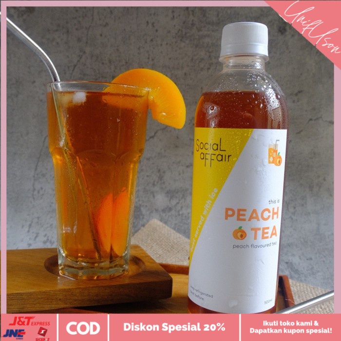 

⭐COD⭐ Social Affair Peach Tea - 1 l
