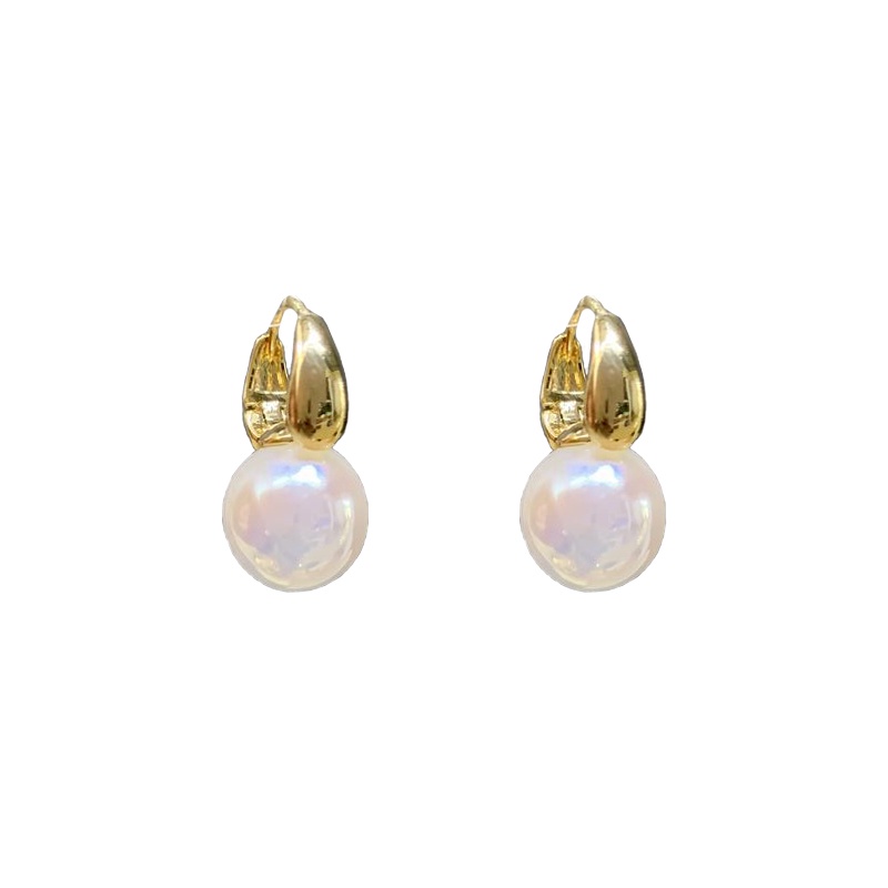 Anting Mutiara Warna-Warni Aksesoris Korea Elegan Wanita