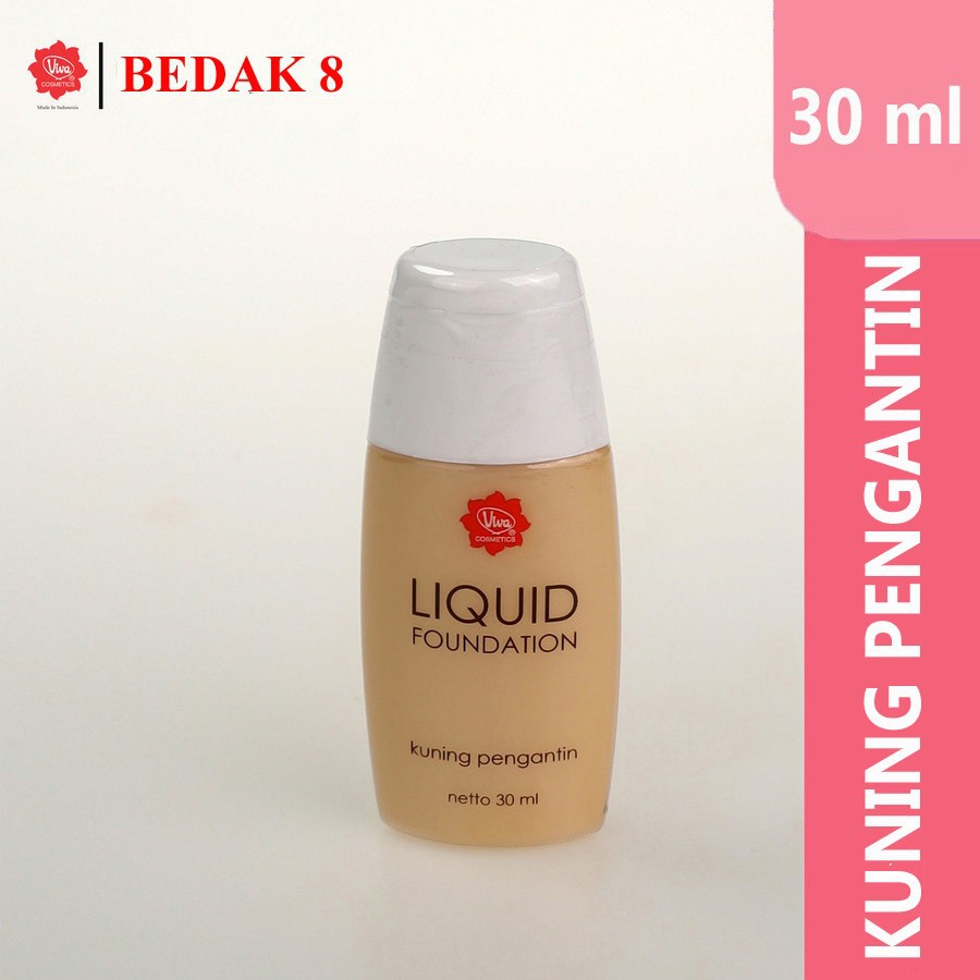 Viva Liquid Foundation 30ml/ Kuning Langsat/ Kuning Pengantin/ Natural