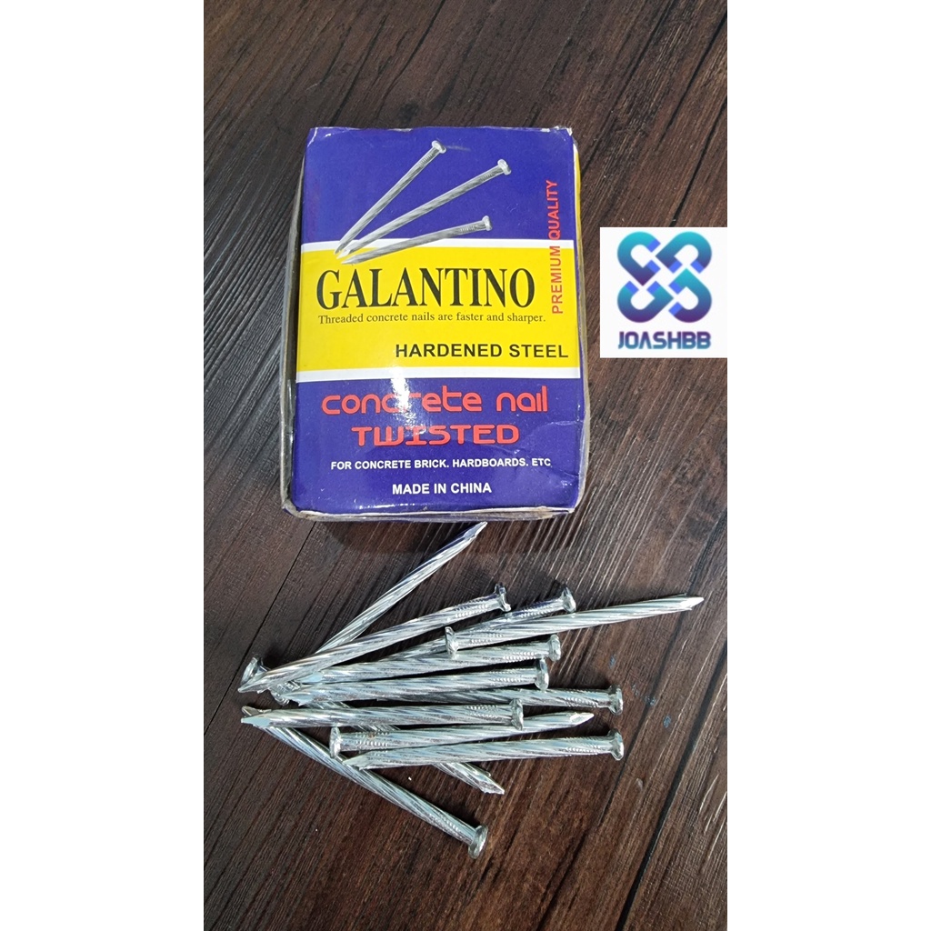 Paku Beton ULIR 450gram PREMIUM  / Concrete Nails Twisted 1&quot; - 4&quot; 450gr