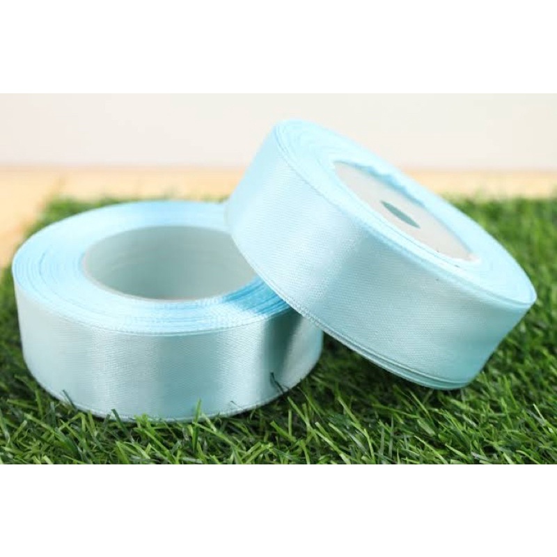 pita satin 2cm pergulung (24 meter krg lebih) pita sedang 3/4 inc pita gulung