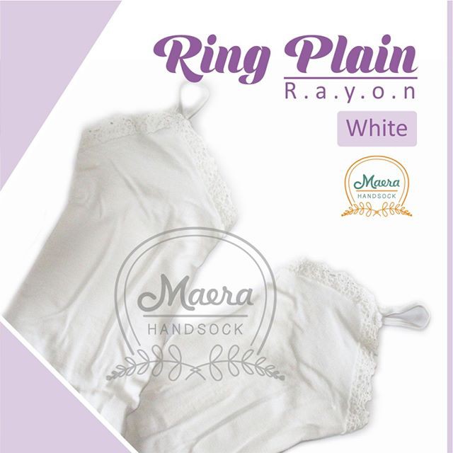 Handsock Manset Tangan Maera Cincin Polos - Renda Rayon Premium