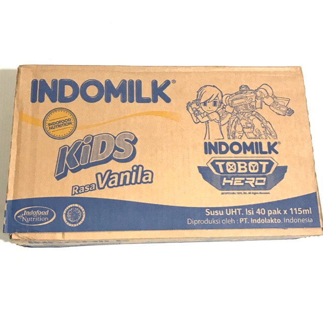 

Susu Indomilk Kids Vanila 1 Dus 40 Pcs 115ml 115 ml - UHT Kecil Vanilla Putih