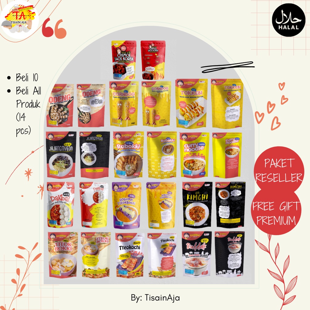 

Paket Reseller Bebas Pilih Produk Makanan Korea Halal Instan