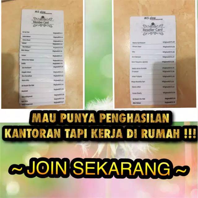 JOIN RESELLER MS GLOW