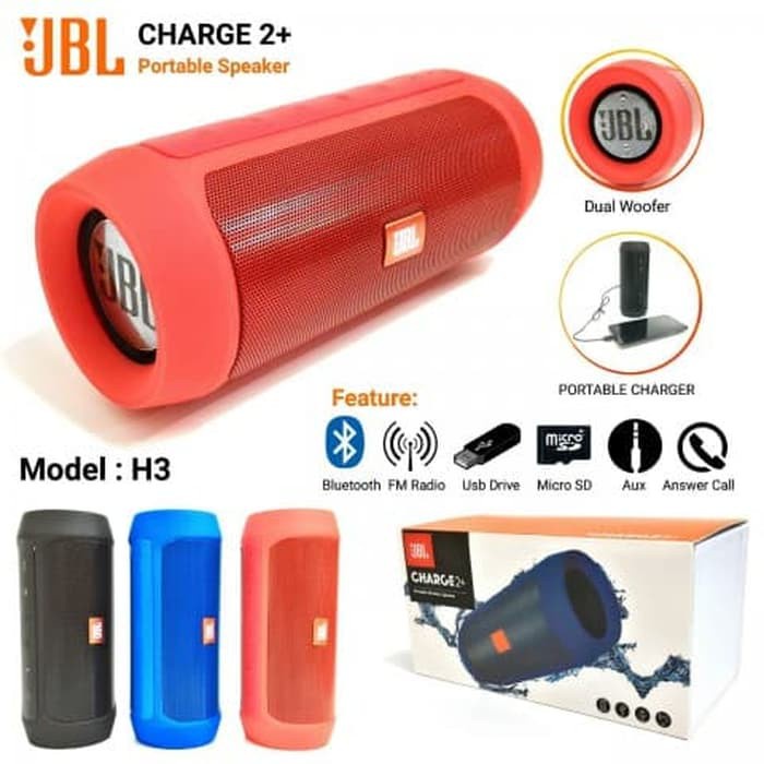 JBL Speaker Charge 2+ Bluetooth Portable Wireless Aux Memory USB