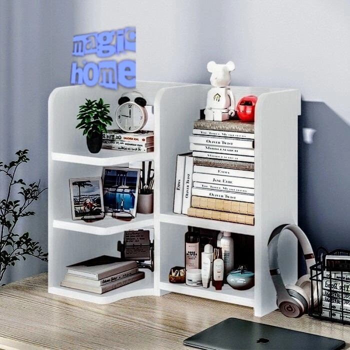 Rak buku kayu Bedside desk table serbaguna Atk meja kantor belajar 933