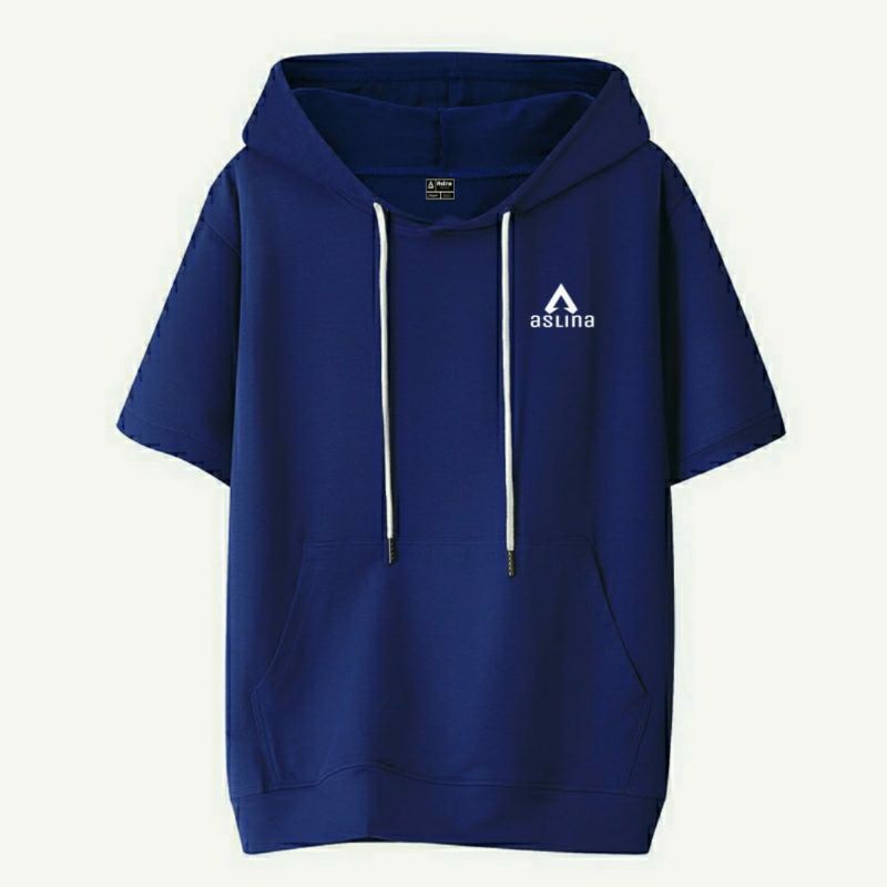 Aslina store Hoodie lengan pendek