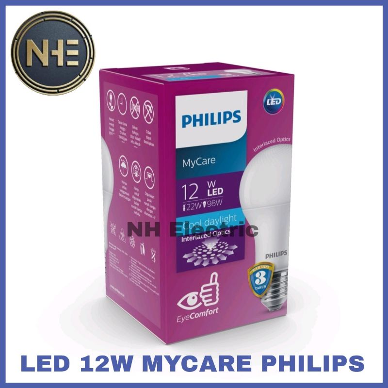 Lampu Led12 Watt Mycare Ledbuld Putih Philips