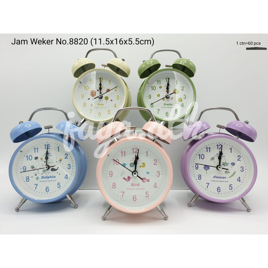 Jam Weker Beker Kring Warna