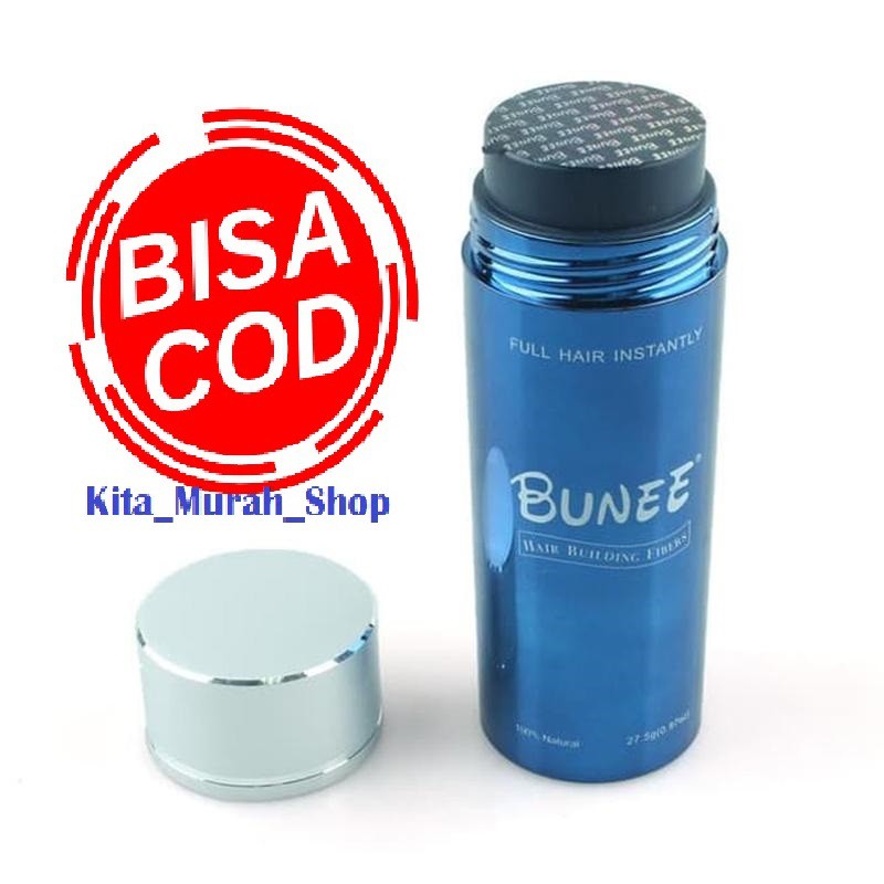 COD Bunee Hair Building Fiber 27.5 G untuk Rambut Botak Fibers Fibre Penebal Rambut Instan Non perma