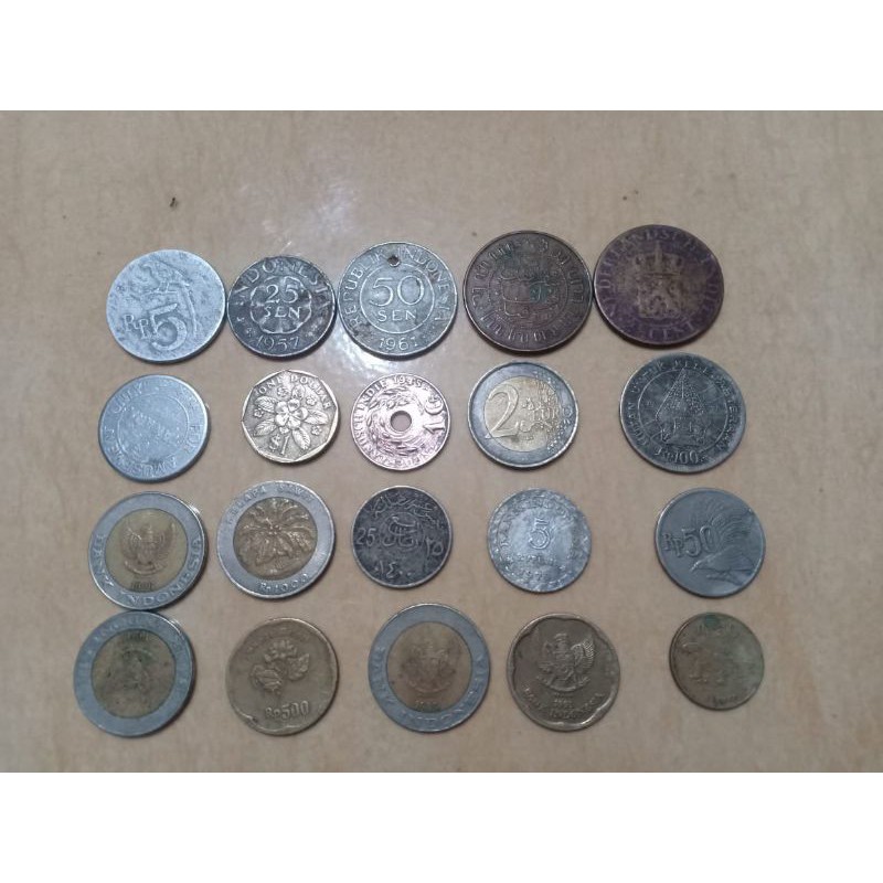 uang kuno indonesia,dollar,reyal,euro