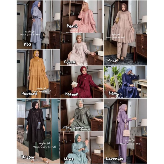NAGITA ONE SET MONA SYARI BY ME BEST SELLER