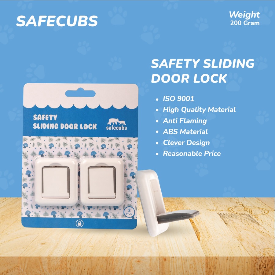 Safecubs Safety Sliding Door Lock Pengaman Pengunci Pintu Jendela Geser