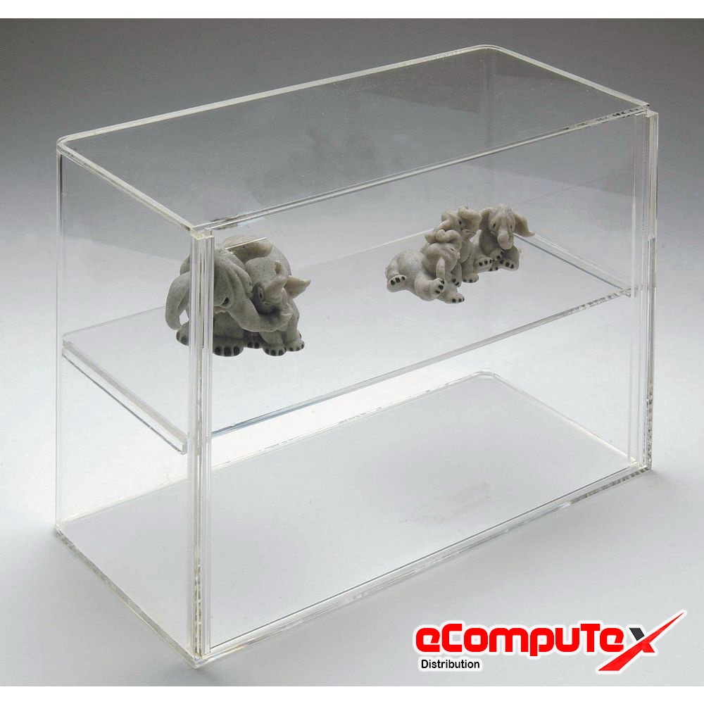 BOX DISPLAY SHOWCASE ACRYLIC AKRILIK TEMPAT PAJANGAN (28X17X30CM) MINIATUR / TINTA / FLASHDISK