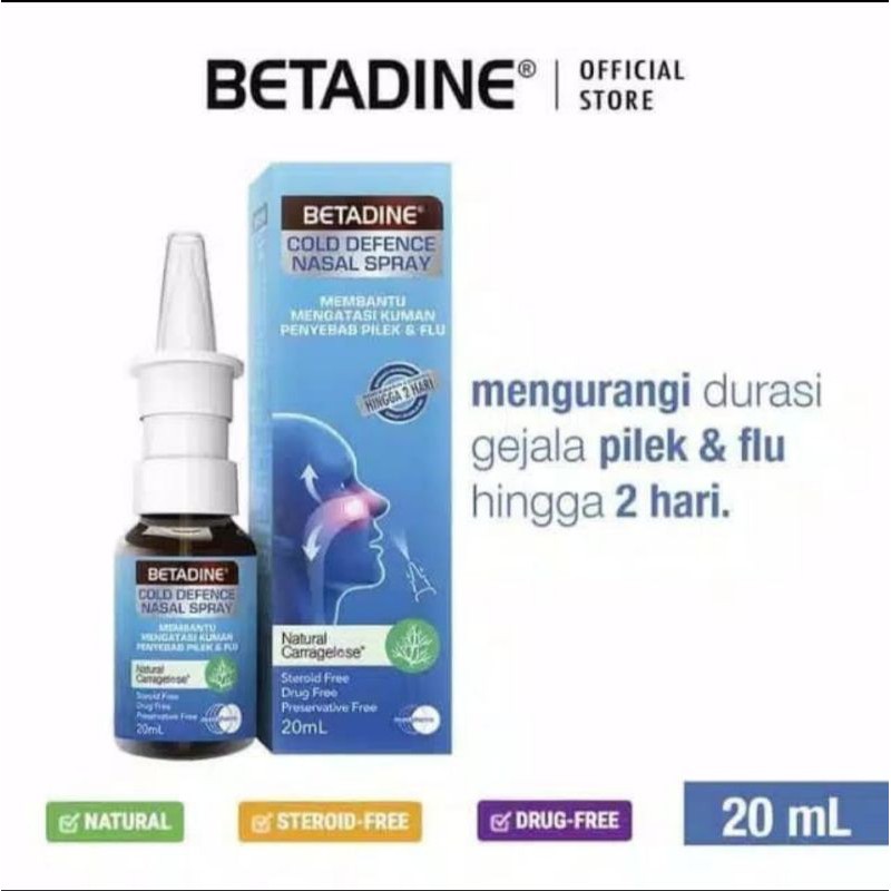 Betadine Cold Defense Nasal Spray Dewasa 20ml