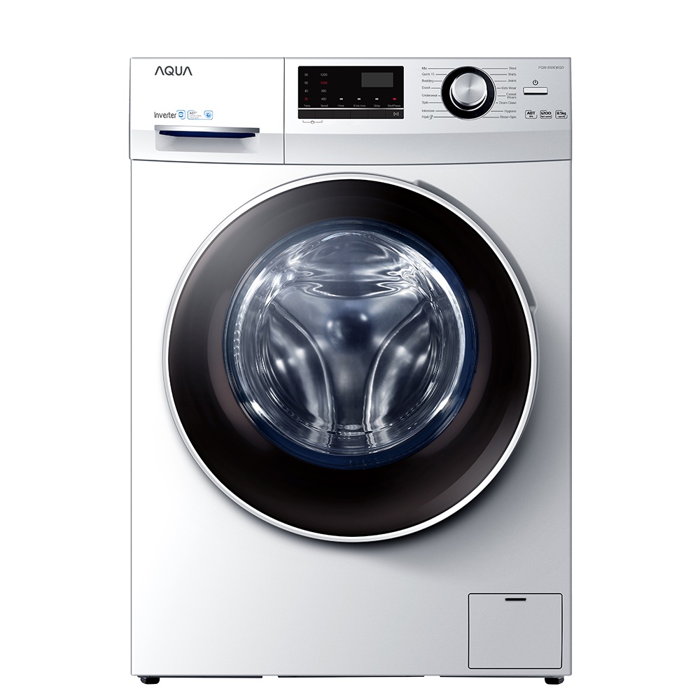 MESIN CUCI AQUA FQW-850636QD 1 TABUNG 8,5 KG FRONT LOADING HIJAB MODE BUKAAN DEPAN FQW 850636 QD