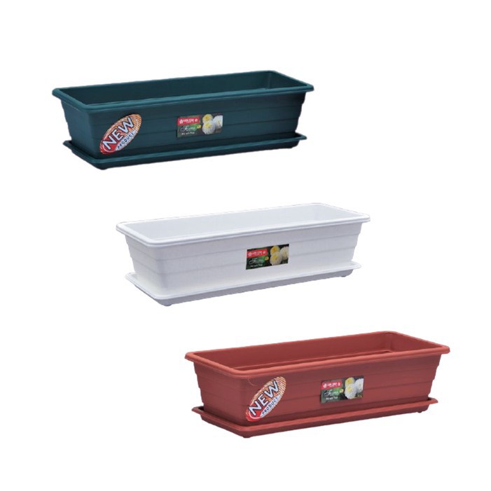 POT BUNGA TRIVETTO RECTANGULAR MEDIUM LION STAR