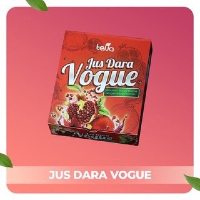 

Jus Dara Vogue(JDV)| Jamu wanita rasa delima