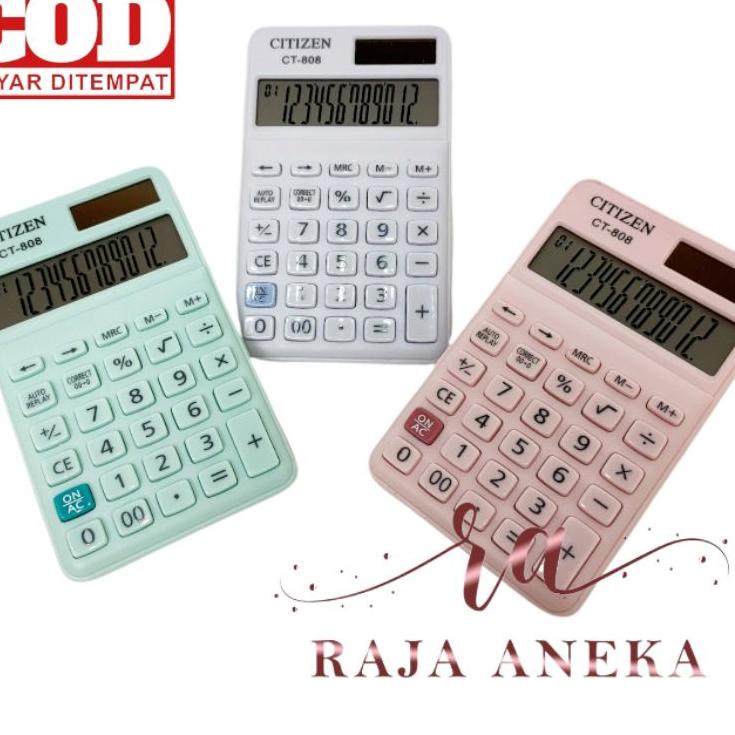 

Terbaik Kalkulator Calculator Citizen CT 808 12 Digit Warna Menarik CT-808