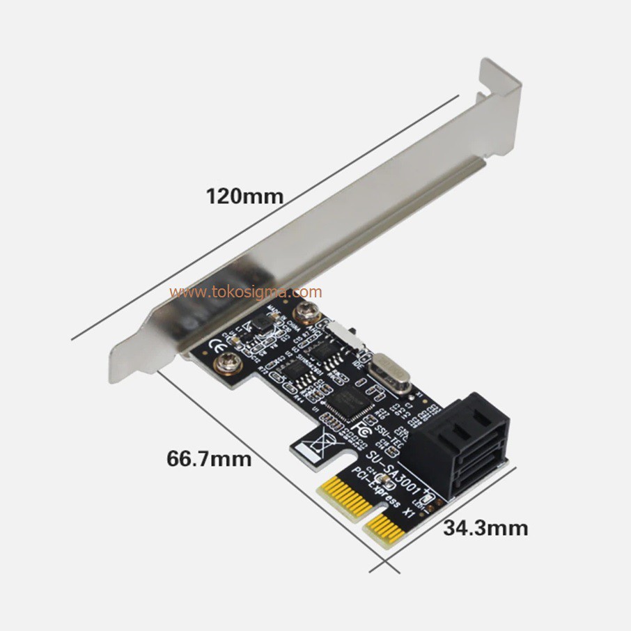 PCI Express PCI-e Card SATA Connect 3.0 HDD SSD 2 Port SATA III AHCI