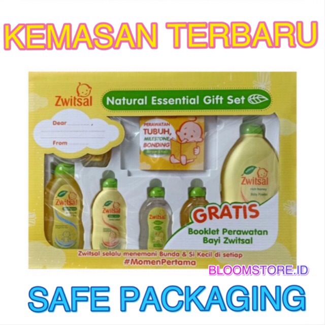 Zwitsal Baby Spa Natural Essential Gift Box Set Kado Perlengkapan Mandi Hadiah Bayi Baru Lahir Shopee Indonesia