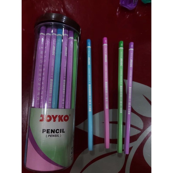 Jual Pensil 2b Joyko P 119 Warna Pastel Shopee Indonesia