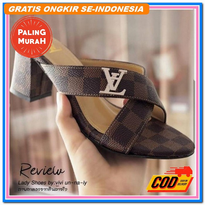 Model Baru.. Emye Bm05 - Heels Pesta Brukat 5Cm Wanita Original Untuk Pengantin Wedding Dan Wisuda S