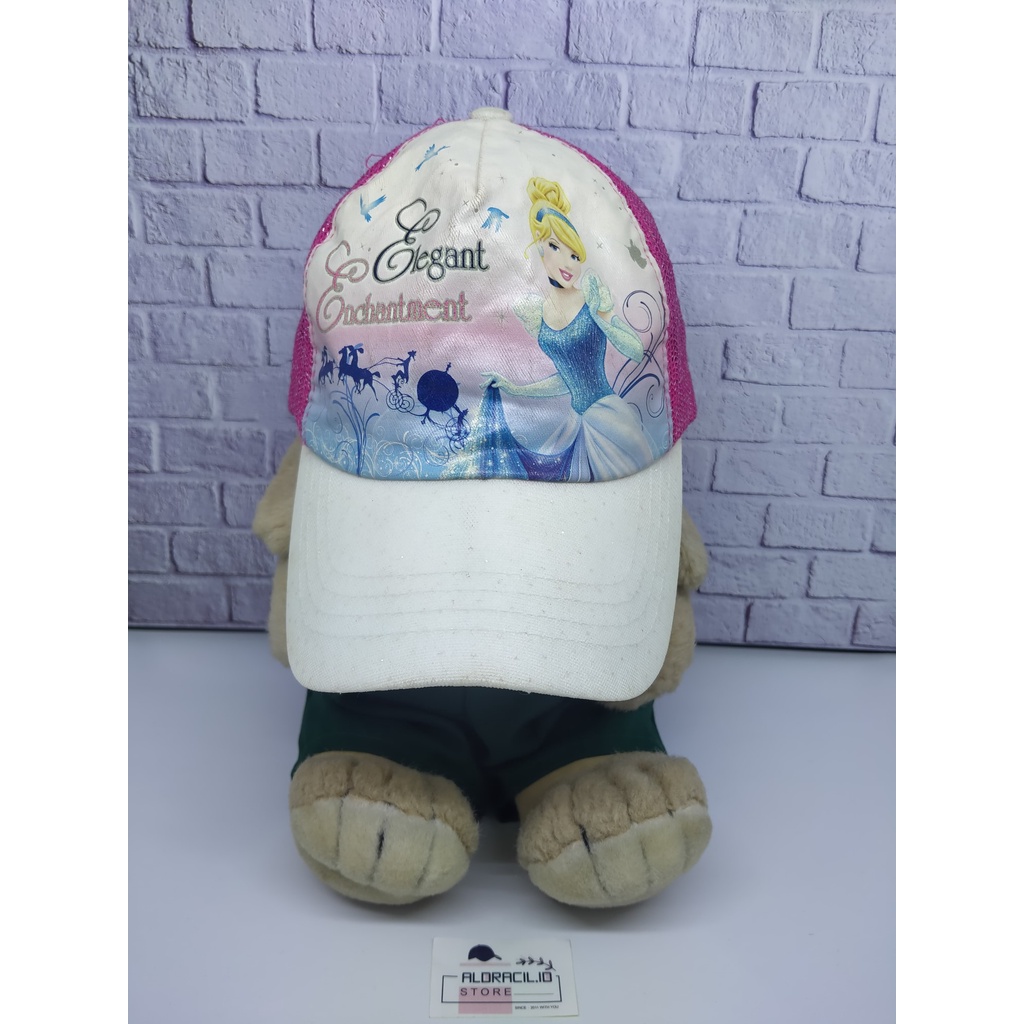 Topi Trucker Anak DISNEY Cinderella EJ757 Baseball Cap Hat Thrift Second Preloved aldracil