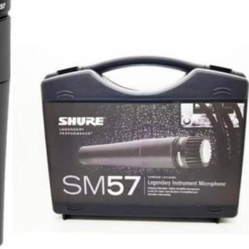 ❋ SHURE SM-57 Mic/Michrophone Kabel Best Vocal Artis + Koper ☪