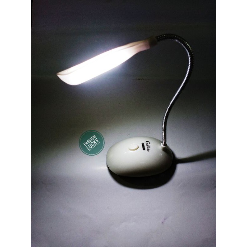 LAMPU MEJA/BACA /BELAJAR LED DC FLEXIBEL BATRE