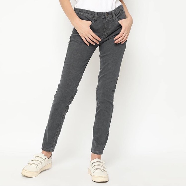 BERSHKA SUPER SKINNY JEANS - GREY (RIJECT)