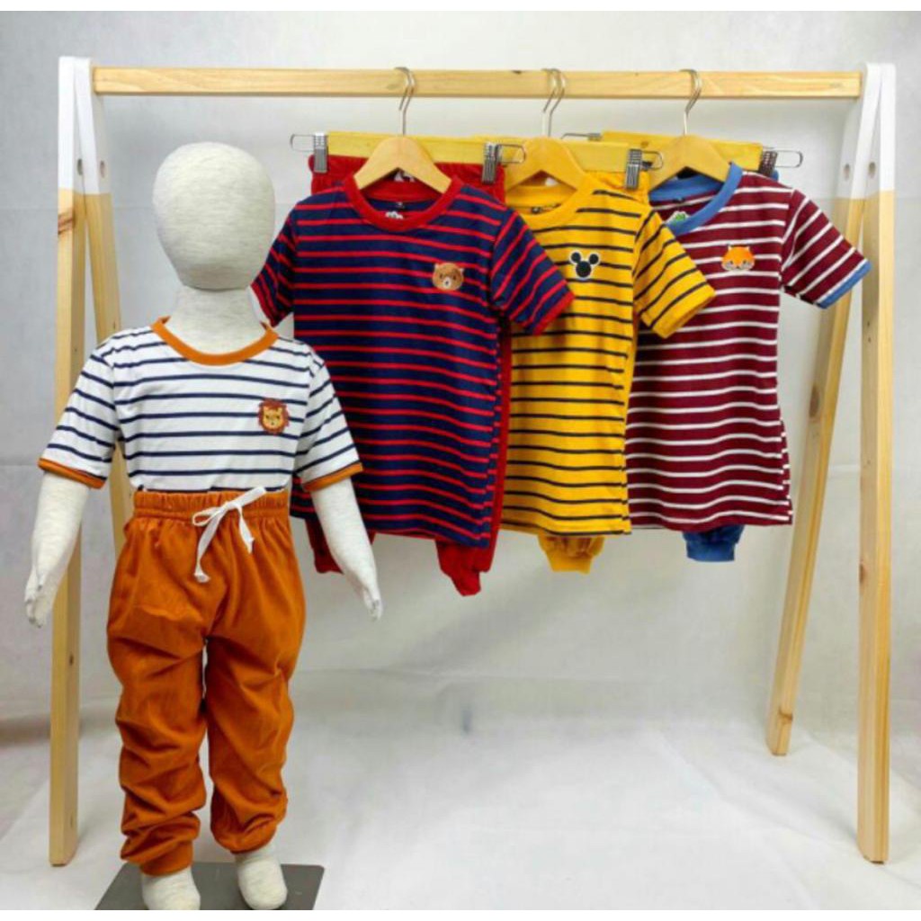 SETELAN BAJU ANAK SETELAN ANK LAKI LAKI DAN PEREMPUAN SETELAN ARKA SALUR PANJANG 1-5 TAHUN