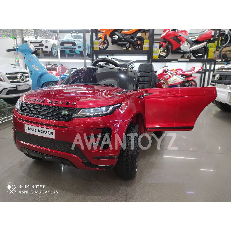 Mobil Aki Anak Range Rover Evoque Painting Red