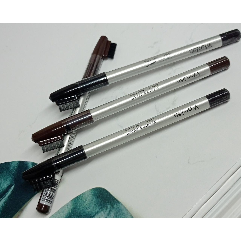 WARDAH Eyebrow Pensil Warna BROWN / BLACK