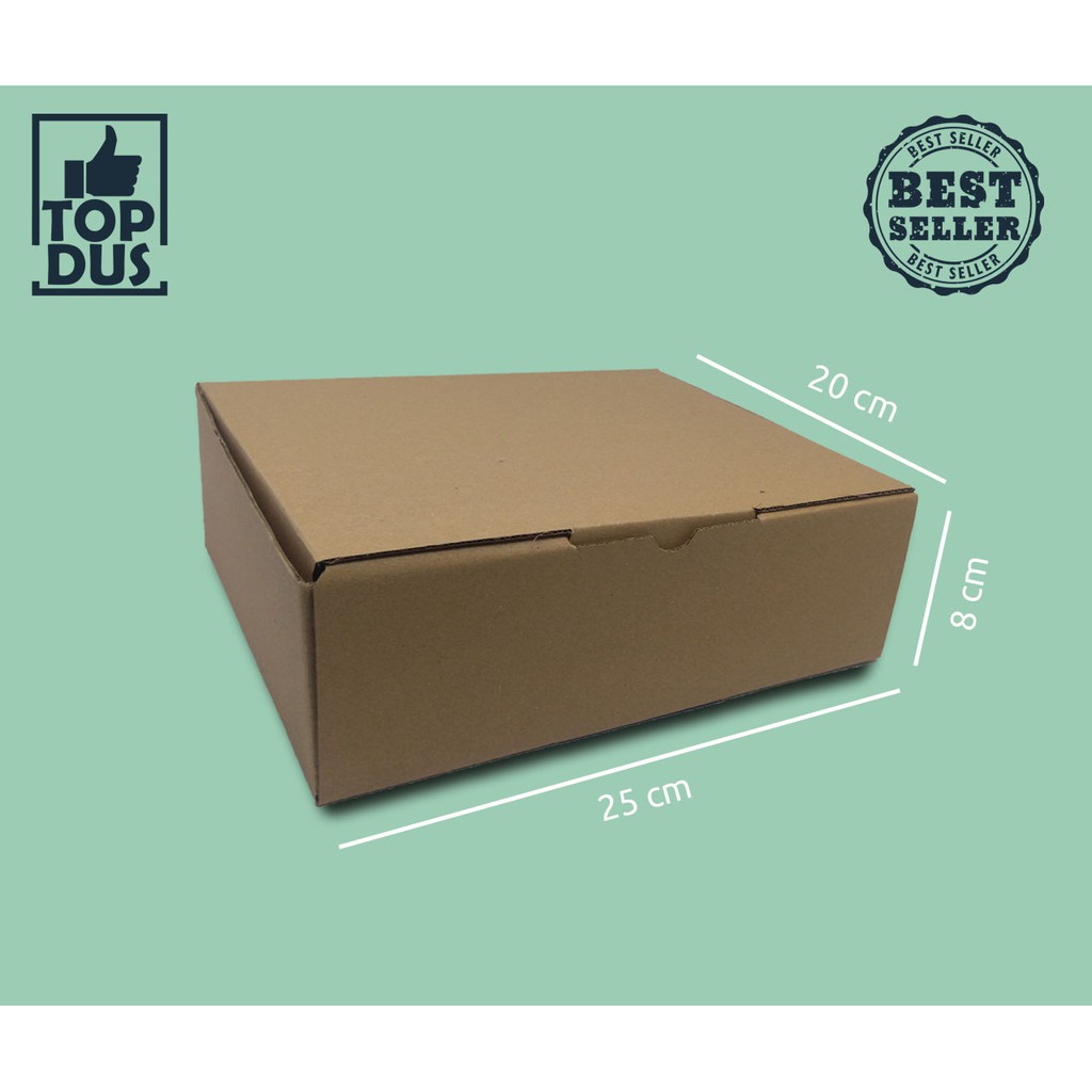 

Dus 25x20x8 Die Cut Box Packing Termurah